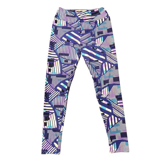 LuLaRoe Pants - Lularoe Purple Pink Black Multicolor Plus Sized Leggings One Size Super Soft